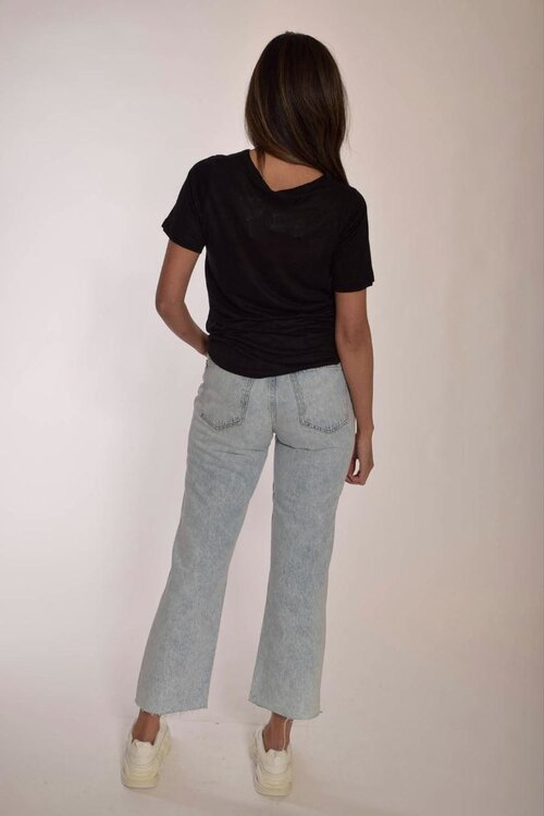 Neeve Essential Leinenhemd in Schwarz