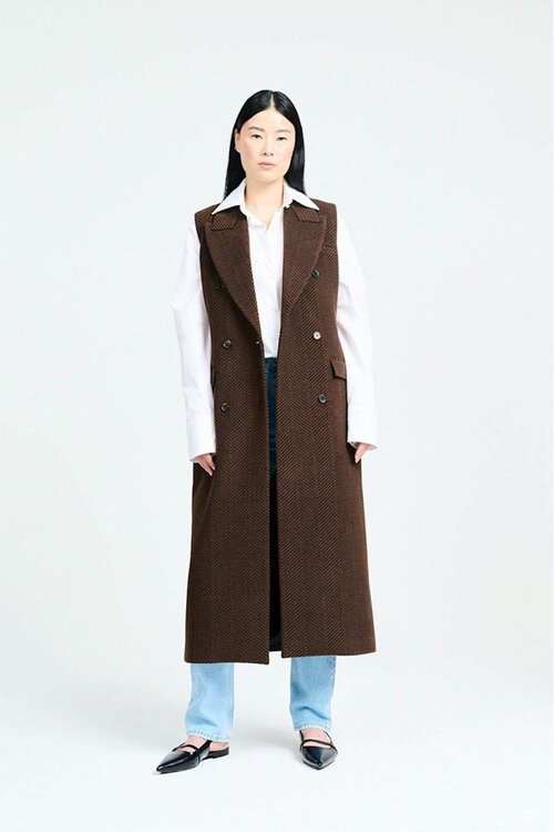 Chptr S Schokoladenbraune Weste