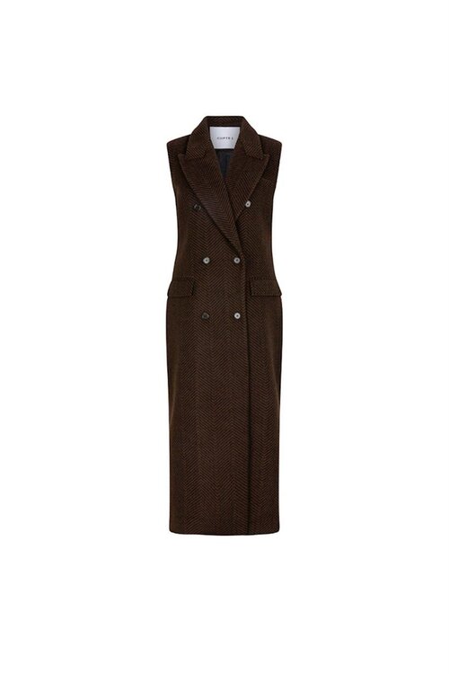 Chptr S Schokoladenbraune Weste