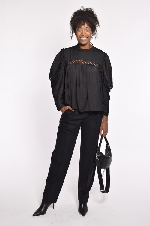 IRO Schwarze Bluse