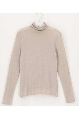 Oroblu Beige Perfect Line Kaschmir Rollkragenpullover