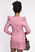 Ganni Rosa Stretch-Minikleid