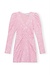Ganni Rosa Stretch-Minikleid