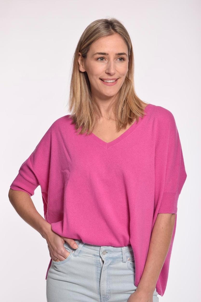 Pinker Cashmere Pullover Cardigan Cashmere Pullover Rosa Von