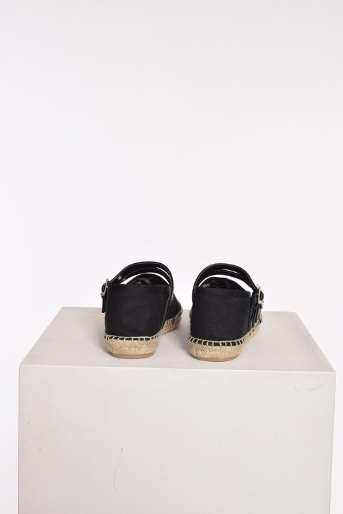 Ganni Schwarze Espadrilles