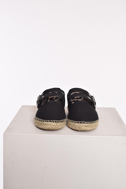 Ganni Schwarze Espadrilles