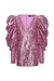 Rotate fuchsia pink Pailletten Mini Kleid