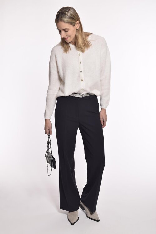 American Vintage Weiße Strickjacke mit Knöpfen