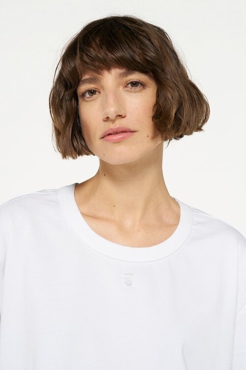 10Days Weiß Das dicke Baumwoll-T-Shirt