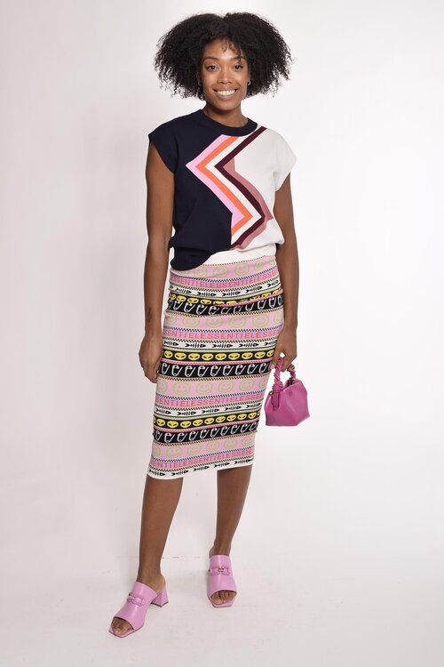 Essentiel Antwerp Off White Gestrickter Rock