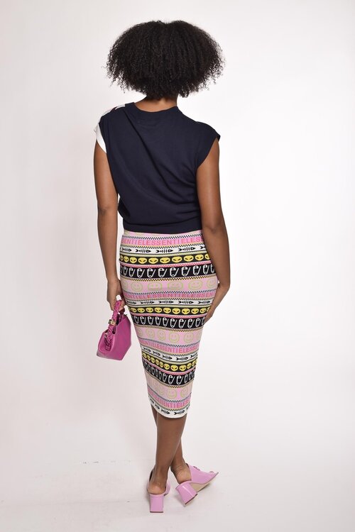 Essentiel Antwerp Cremefarbener Strickrock