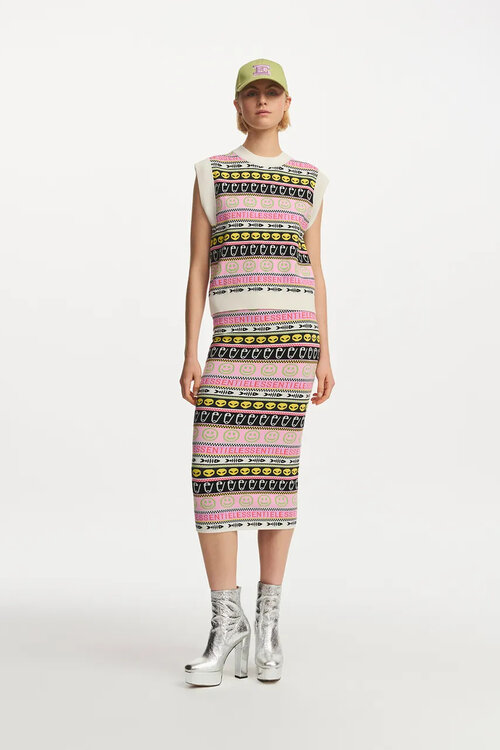 Essentiel Antwerp Cremefarbener Strickrock