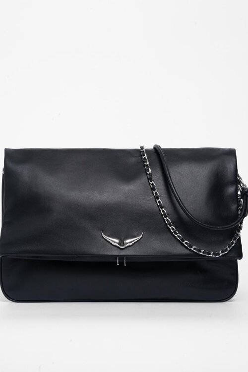 Zadig & Voltaire Rock XL Leder-Schultertasche