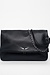 Zadig & Voltaire Schwarze Rock XL Lederschultertasche