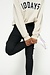 10Days Weicher weißer Melee The Statement-Pullover