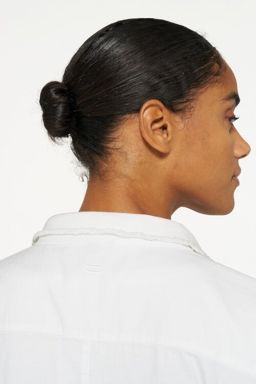 10Days Weißes Piqué-Hemd