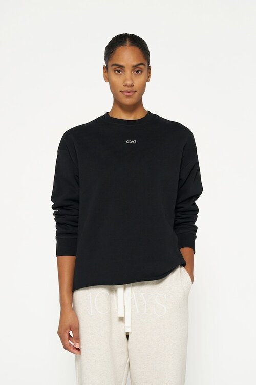 10Days Schwarzes Das Pullover-Logo