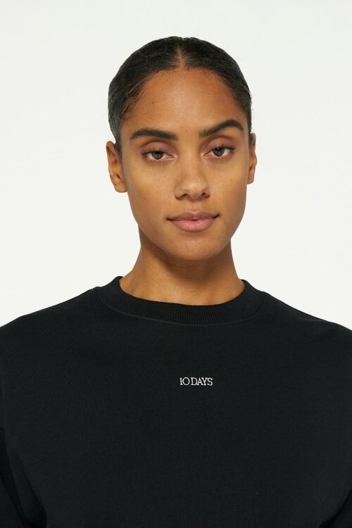 10Days Schwarzes Das Pullover-Logo