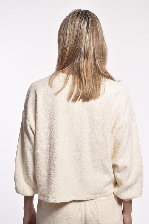 American Vintage Ecru Flauschiger Pullover