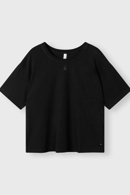 10Days Schwarz Das dicke Baumwoll-T-Shirt