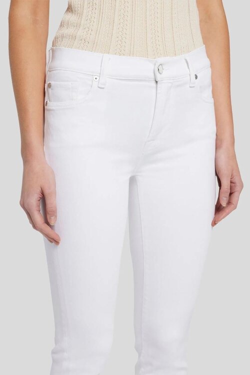 7 For All Mankind Weiße Roxanne Ankle Jeans