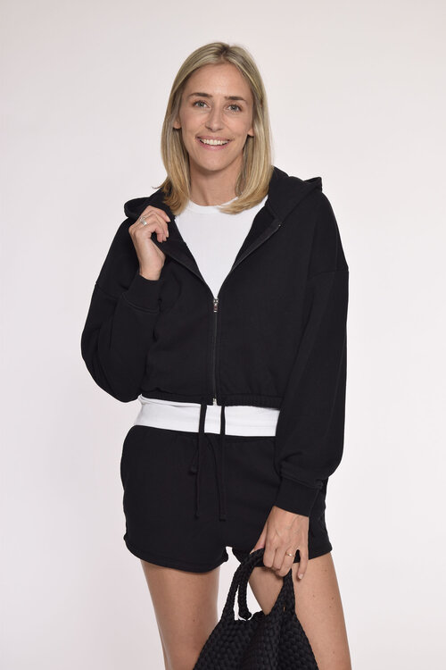 IRO Schwarzer Hoodie