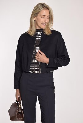 Marc Cain Dunkelblaue Kurze Jacke