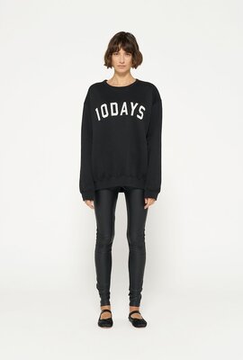 10Days Schwarz Die Lederoptik-Leggings