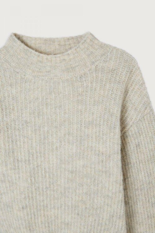 American Vintage Grauer Strickpullover