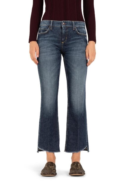 Cambio Indigo Fenja Kick Flared Jeans