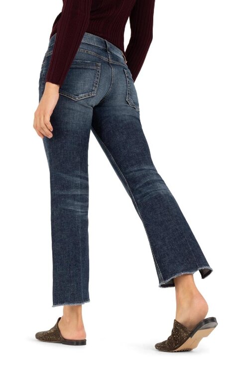 Cambio Indigo Fenja Kick Flared Jeans