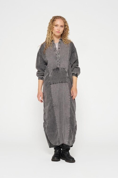 10Days Schwarzes The Billie Jog-Jeanskleid