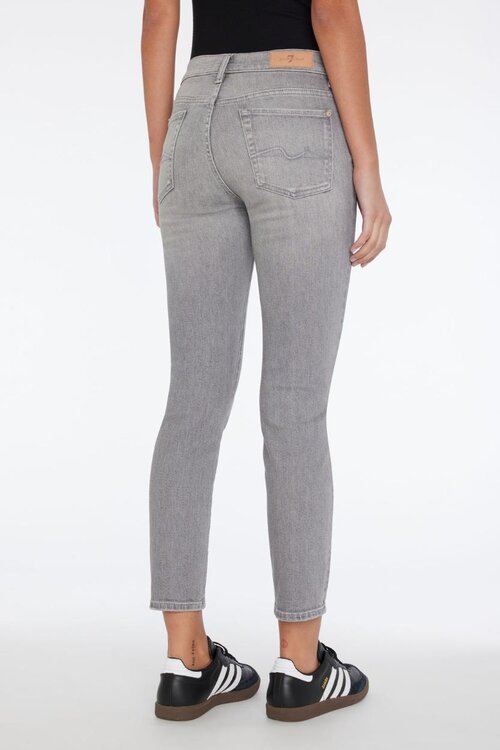 7 For All Mankind Graue Roxanne Slim Fit Jeans