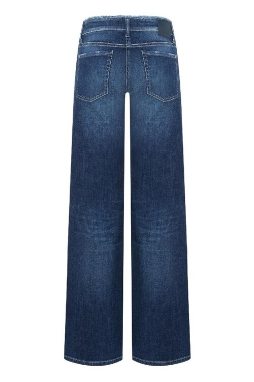 Cambio Indigoblaue Tess-Jeans mit weitem Beinschnitt