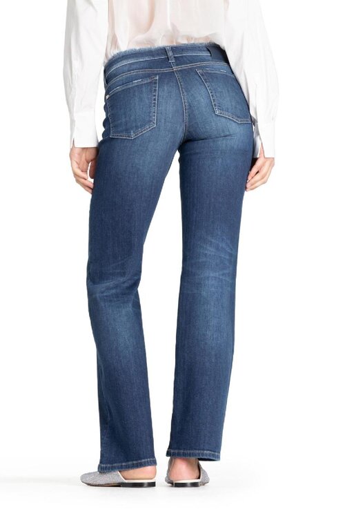 Cambio Indigoblaue Tess-Jeans mit weitem Beinschnitt