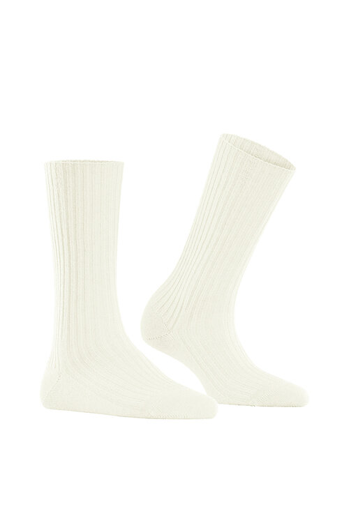 Falke Off White FALKE Cosy Wool Boot Damen