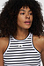 10Days white/black DAS TANKTOP STREIFEN