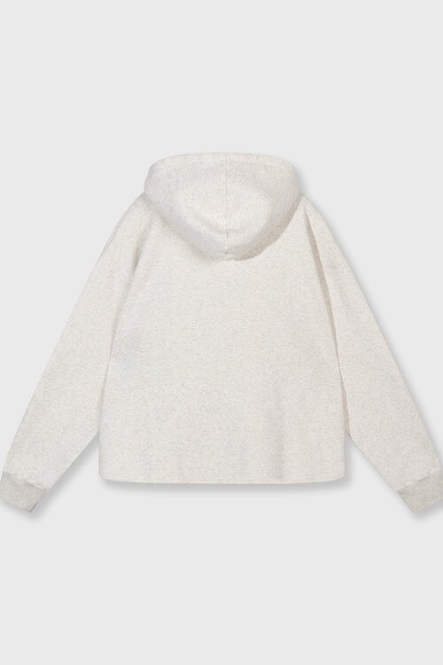 10Days Soft White Melee THE STATEMENT LOGO HOODIE