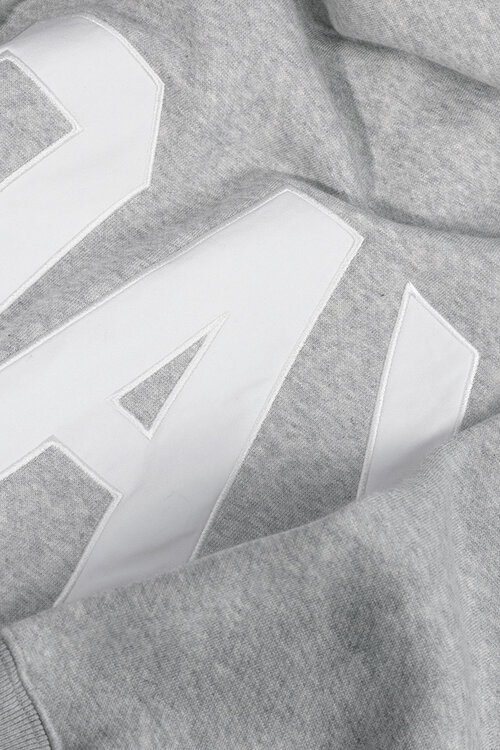 10Days Light Grey Melee THE STATEMENT LOGO HOODIE