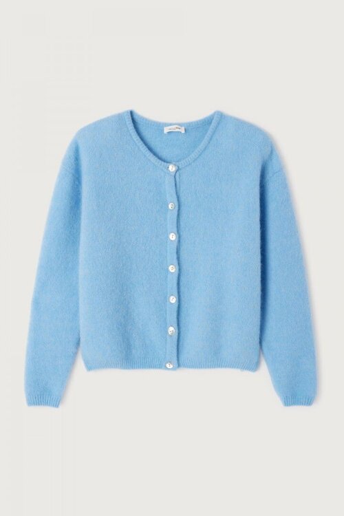 American Vintage Blaue Strickweste