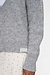 10Days Hellgrauer Melee-Strickpullover mit tiefem Ausschnitt