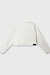 10Days Soft White Melee cropped Statement-Pullover