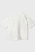 10Days Ecru Kurzarm-T-Shirt mit Logo