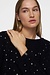 10Days Schwarzer weicher Strickpullover mit Glitzer