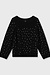 10Days Schwarzer weicher Strickpullover mit Glitzer