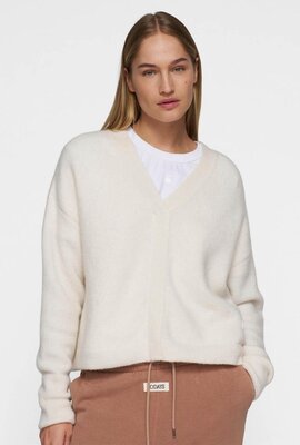 10Days Ecru V-Ausschnitt Strickpullover
