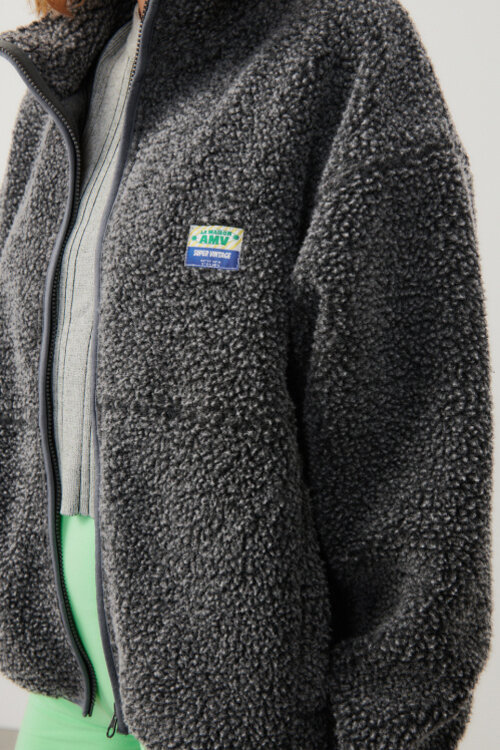 American Vintage Dunkelgraue Jacke