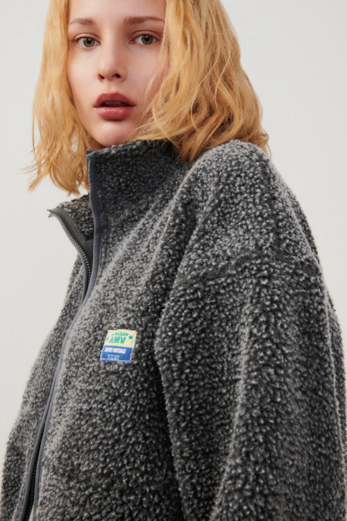 American Vintage Dunkelgraue Jacke