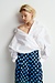Essentiel Antwerp Weiße Wide Wrap Bluse
