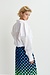 Essentiel Antwerp Weiße Wide Wrap Bluse